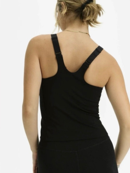 MATE the Label Tops - MATE THE LABEL ORGANIC STRETCH U NECK TANK JET BLACK M